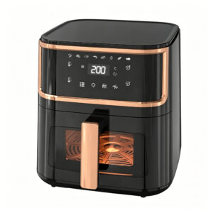 8L Smart Touch Screen Air Fryer, Fully Automatic, Smokeless & Oil-Free with Visible Window, for Home & Hotel Use