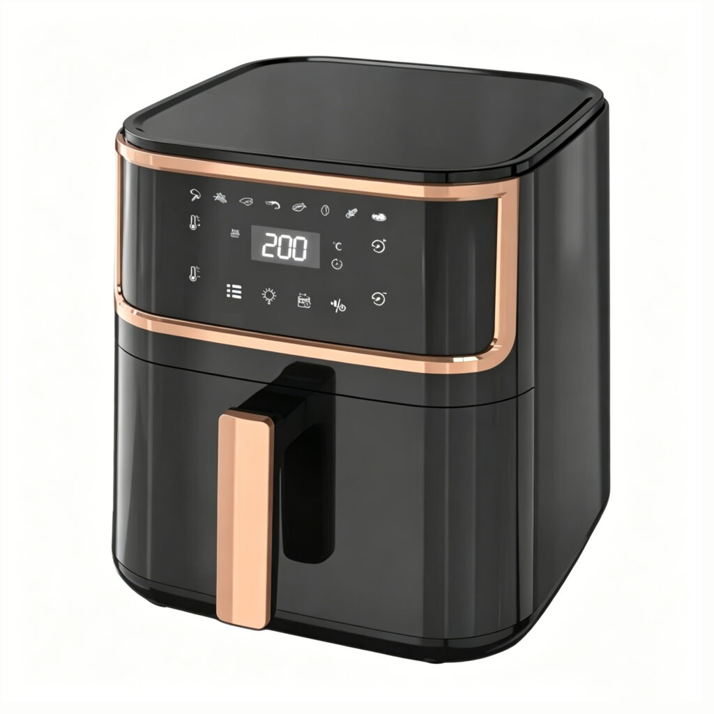 8L Multifunctional Digital Air Fryer Oven, Modern Style with Touch Control & Oil-Free Baking
