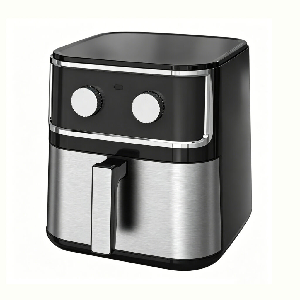8L Large Capacity Multifunctional Air Fryer, Non-stick Stainless Steel Automatic Kitchen Appliance