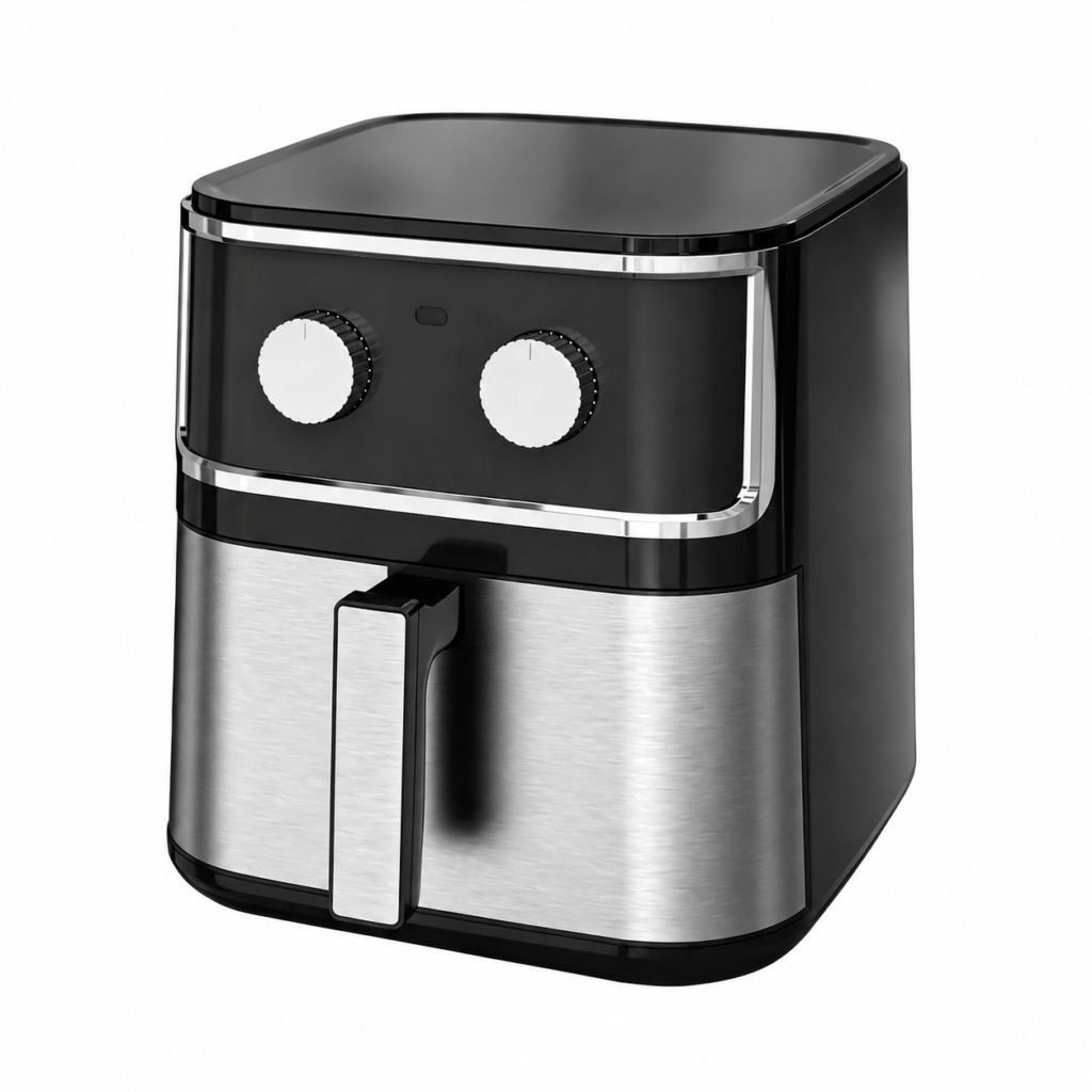Freidora de aire, 8L, 1500W, cubeta antiadherente, 80-200°C