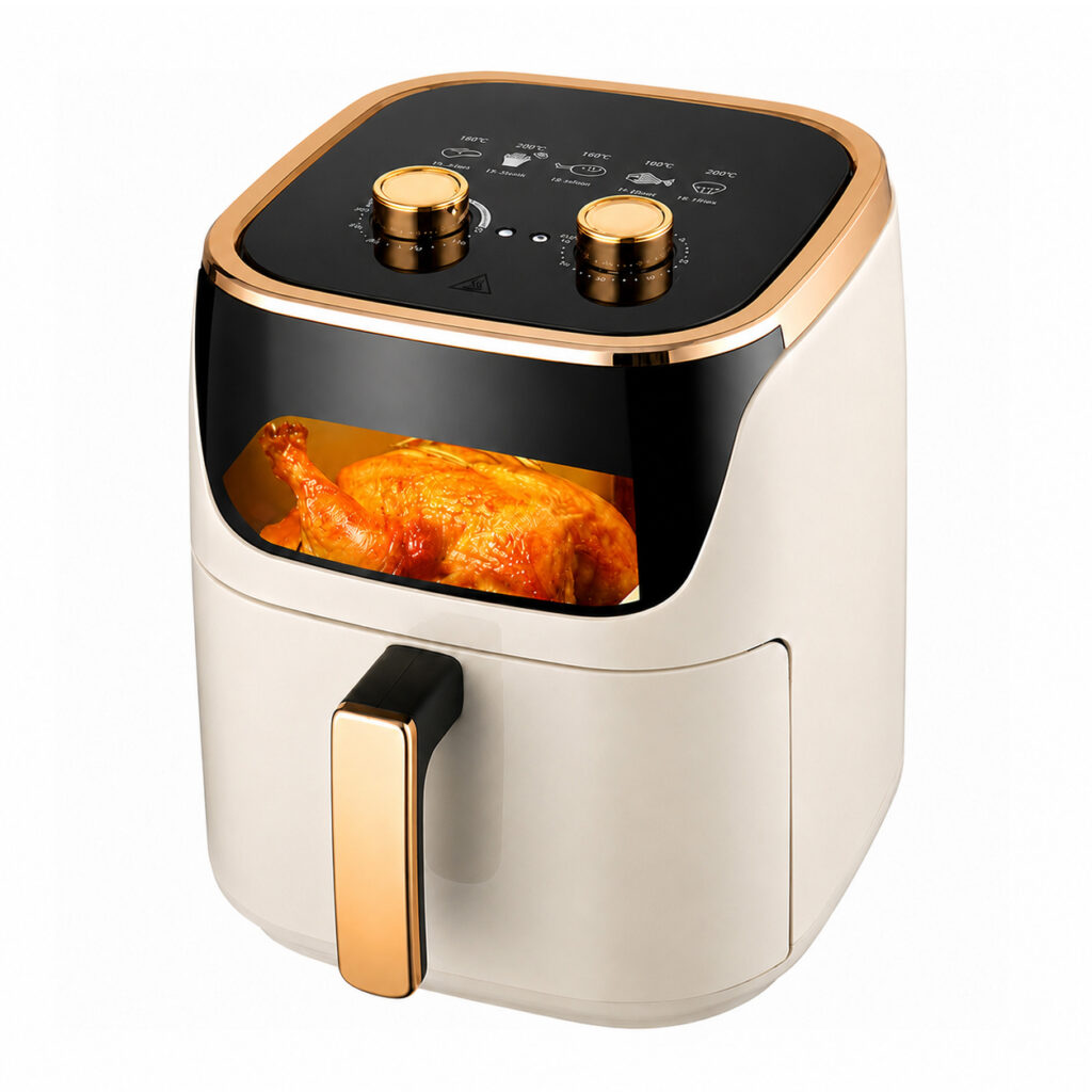 Freidora de aire, 7L, 1500W, temporizador de 30 minutos, sin aceite