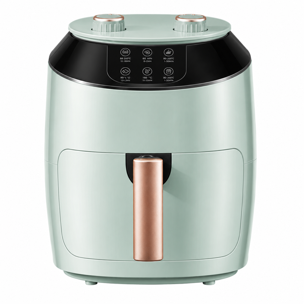 Large Capacity Digital Air Fryer Oven with Touch Control Oil-Free Frying Baking Roasting and Steaming for Home Kitchen